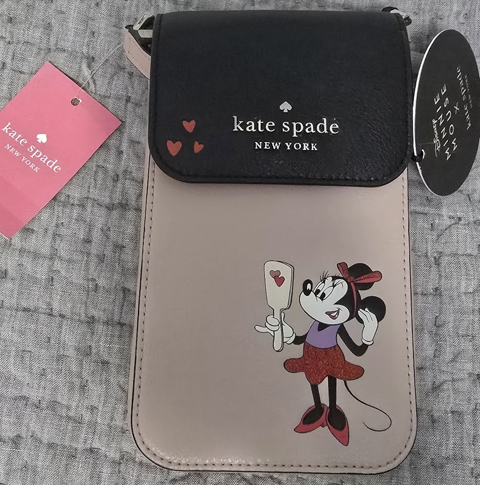 Kate Spade Black and Pink Minnie Mouse Bag